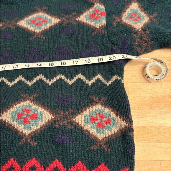 Talbots Dark Green Wool Blend Sweater - Picture 5 of 6